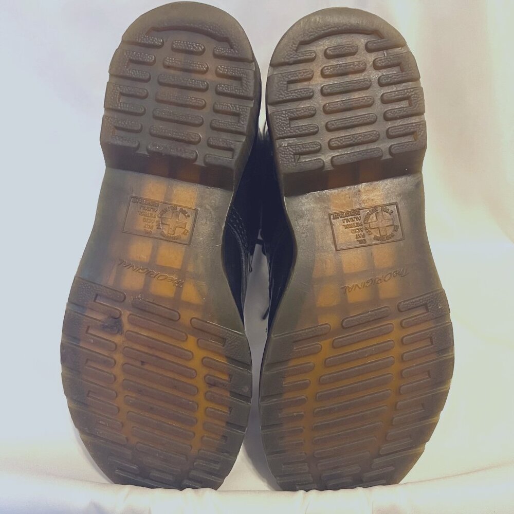 Dr. Martens--Sz.10 #1460 AIR Wair/Bouncing Soles-Black Patent Leather Shiny - Picture 12 of 16